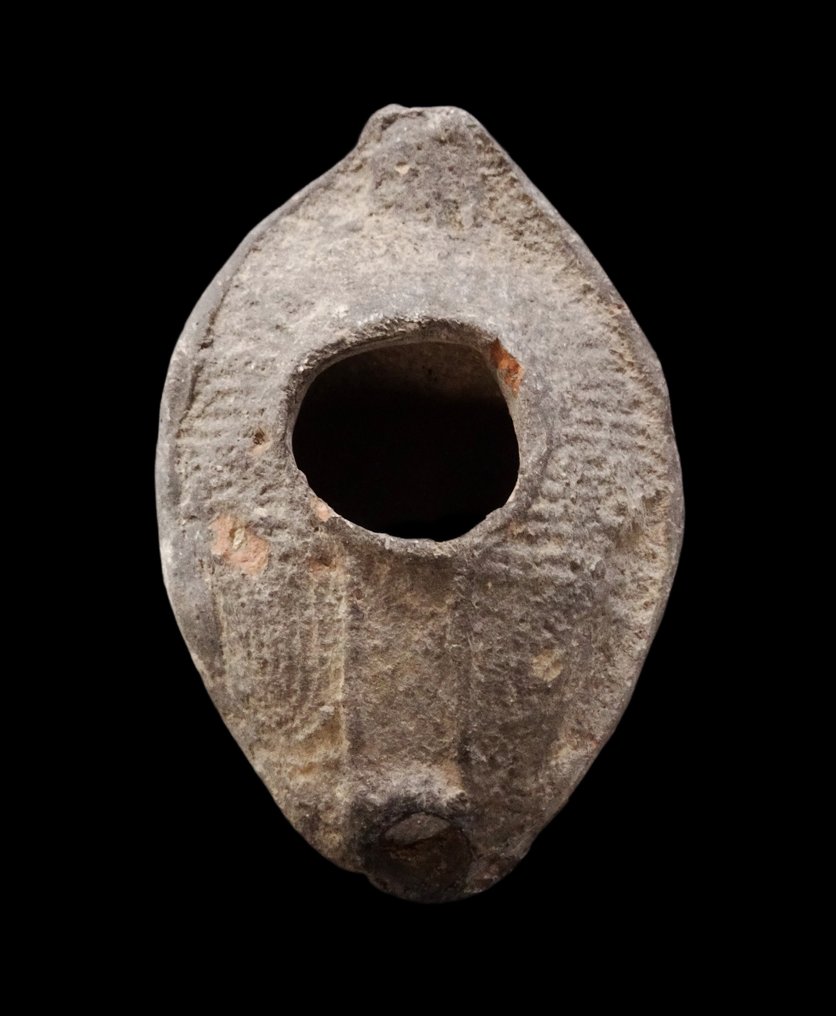 Ύστερη Ρωμαϊκή / Πρώιμη Βυζαντινή Λάμπα λαδιού levantine με ανάγλυφη διακόσμηση - Ιεράσσε - 6ος αιώνας μ.Χ.  (χωρίς τιμή ασφαλείας) #2.1