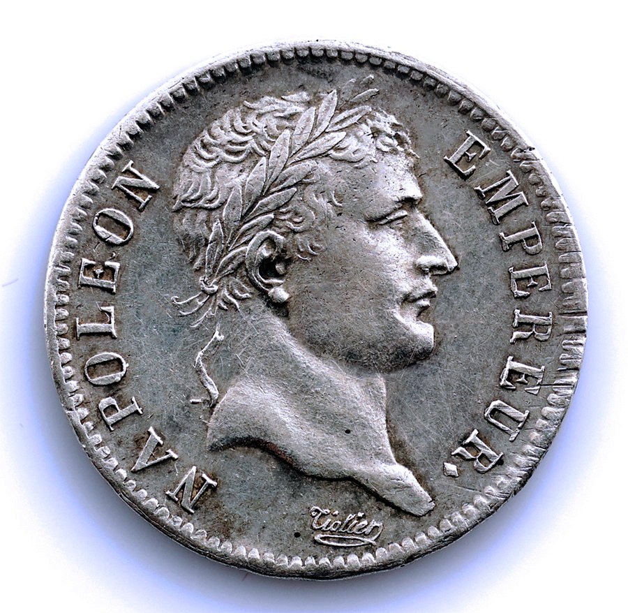 法國. 拿破崙一世 (1804-1814). 1 Franc 1808-BB, Strasbourg #1.0