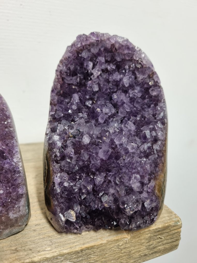 HQ Amethyst，抛光边缘，尺寸11 - 8.5厘米- 1430 g - (2) #1.0