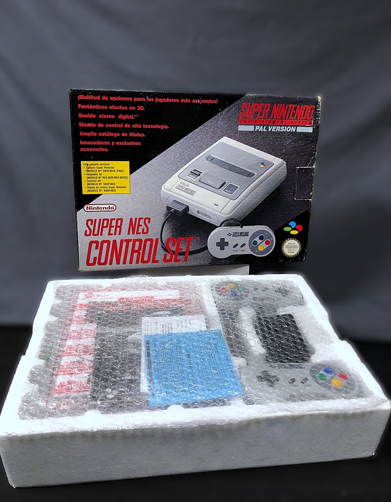 Nintendo - Super Nintendo (SNES) - Super Nintendo SNES - Control Set  PAL España - Κονσόλα βιντεοπαιχνιδιών - Στην αρχική του συσκευασία #3.2