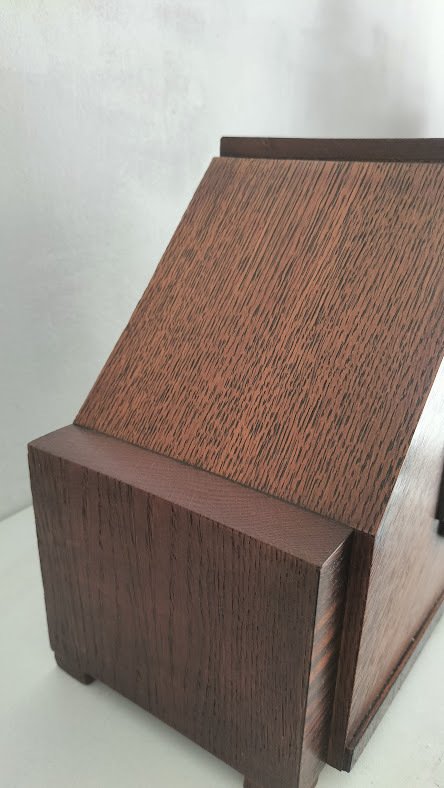 阿姆斯特丹校鐘 -  藝術裝飾 艾肯-柚木-铬 - Junghans 手表 - 1920-1930 #4.3