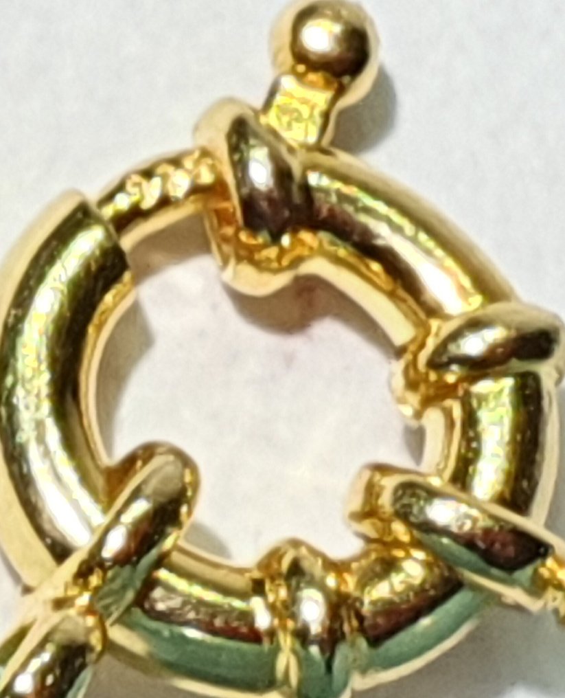 Aguamarina Natural - 大号 - 青春与活力的象征 - 925纯银 - 手镯与项链 - 项链 #1.0