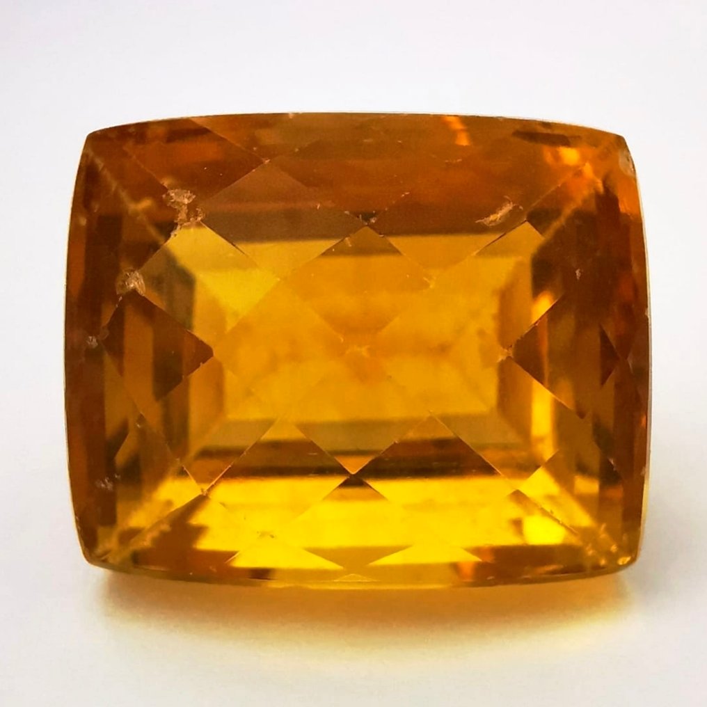 没有保留价 萤石  - 31.36 ct - 安特卫普宝石检测实验室（ALGT） - 鲜明的黄色萤石 #1.0