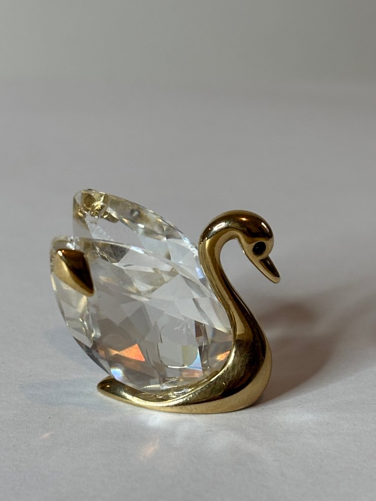 Unknown, Swarovski - Figure - Kristall-Tierfiguren mit goldfarbenen Beschlägen  (5) - Cristal, Plaqué or #4.3