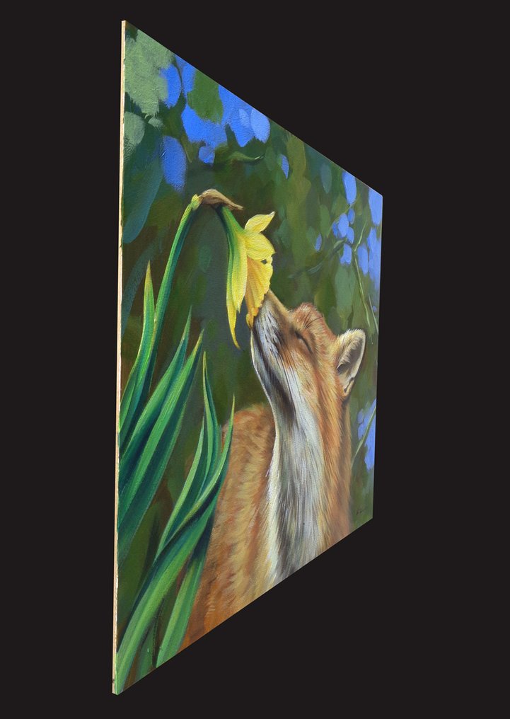 Gala - Fox painting - "Fragrance" #4.3
