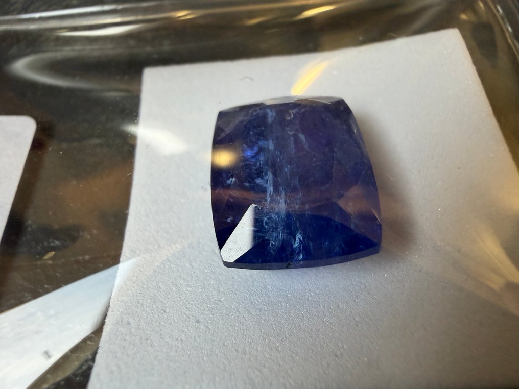 Senza prezzo di riserva Blu, Violetto Tanzanite - 12.74 ct - Instituto Gemólogico Español (IGE) #3.2