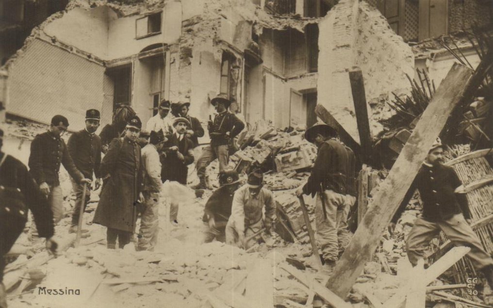 Ιταλία - Σεισμοί - Καταστροφές - Περιλαμβάνονται εκκενώσεις στη Messina, εκρήξεις ηφαιστείων κ.ά. - Καρτ-ποστάλ (38) - 1900-1930 #2.1