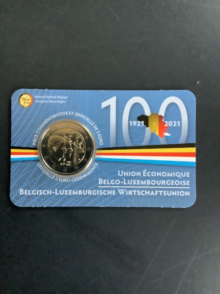 Βέλγιο. 2 Euro 2020/2022 (5 coincards)  (χωρίς τιμή ασφαλείας) #2.1