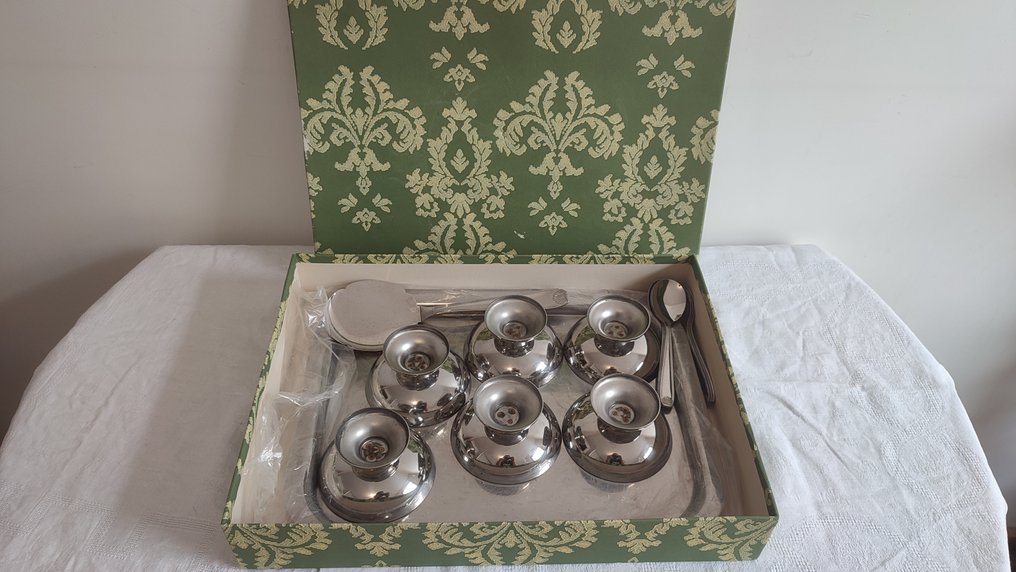 Pour 6 personnes - Σερβίτσιο επιδορπίου (14) - Χάλυβας, stainless - Υπηρεσία παγωτών φρούτων #1.0