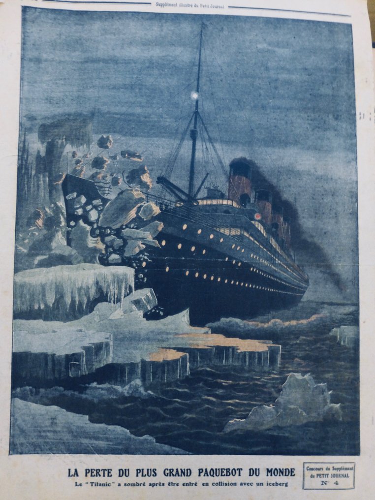 Document - . - Titanic  14 journaux originaux de 1912 consacrés au naufrage - 1912 #1.0