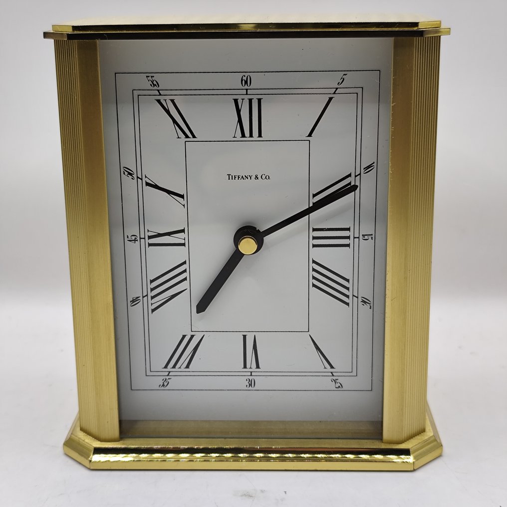 桌钟和座钟 - Tiffany & Co. -  中世纪现代 黄铜 - 1980-1990 - 复古铜制时钟 #1.0