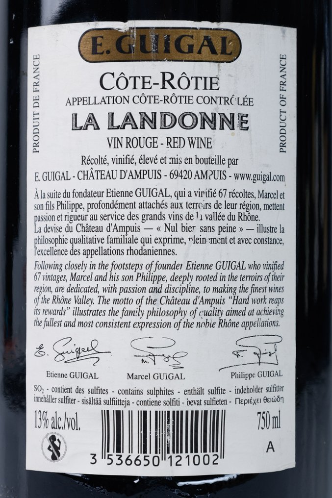 2008 E. Guigal, La Landonne - Côte Rotie - 1 Pullo (0.75L) #3.2