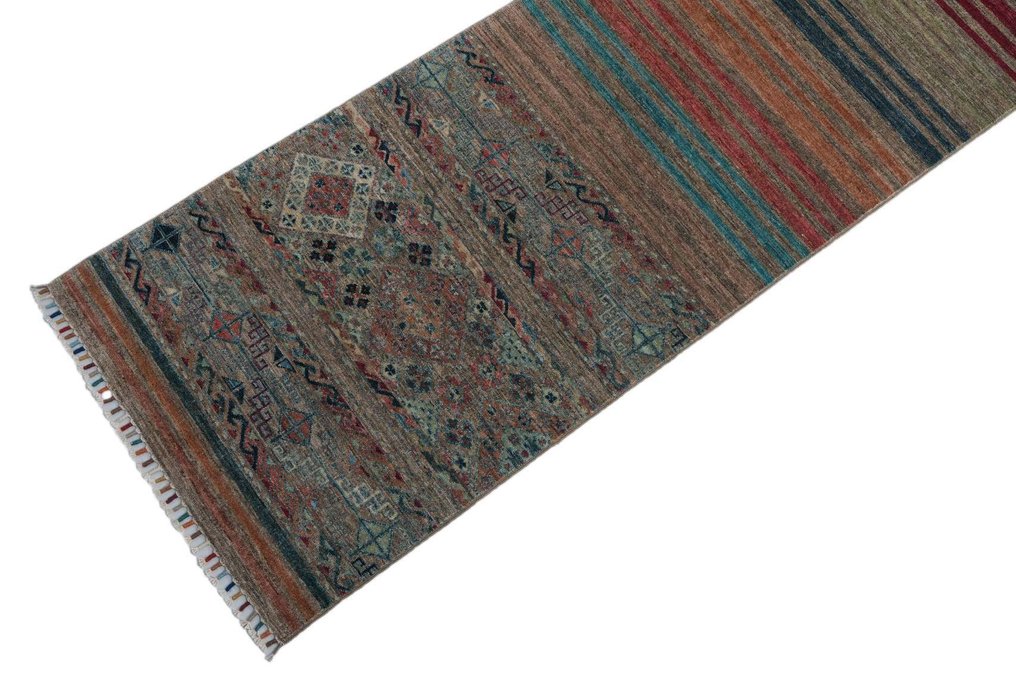 撒马尔罕 - 法拉汉 - 新 - 長條地毯 - 296 cm - 74 cm #3.2