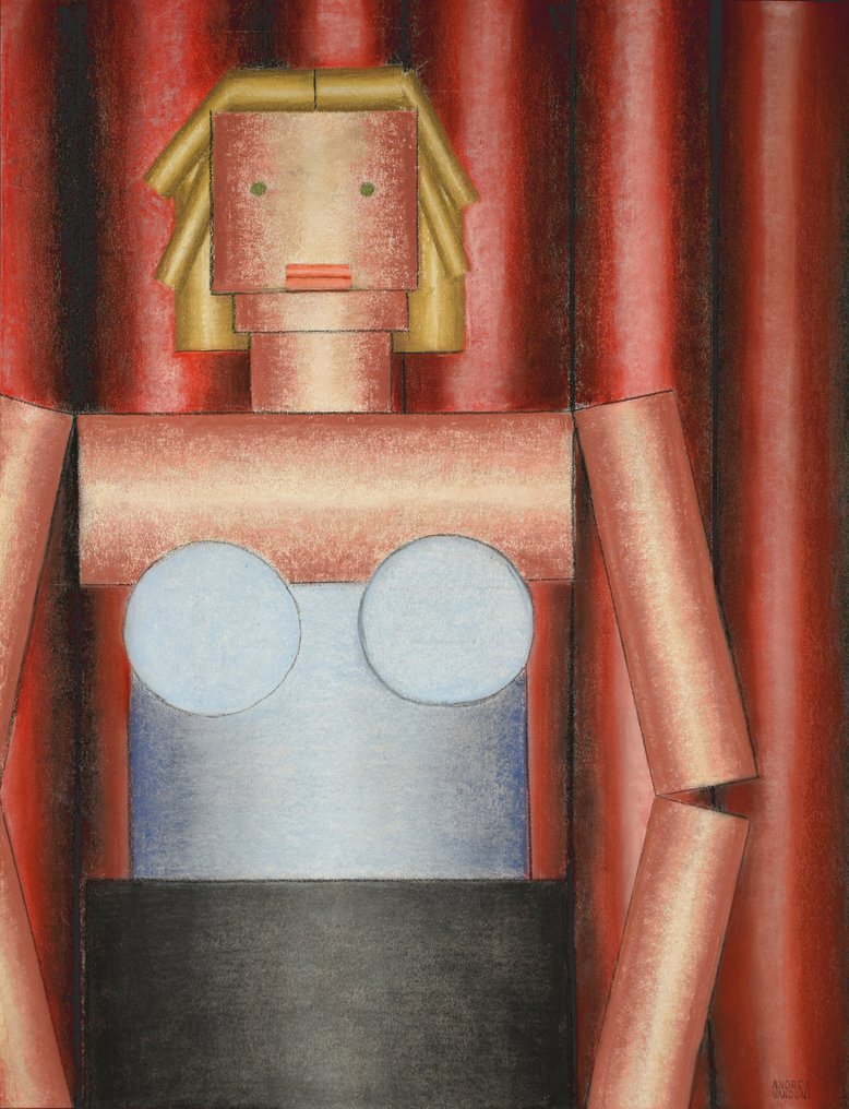 Andrea Vandoni - Donna Cilindrista - Pastel 50 x 65 #1.0