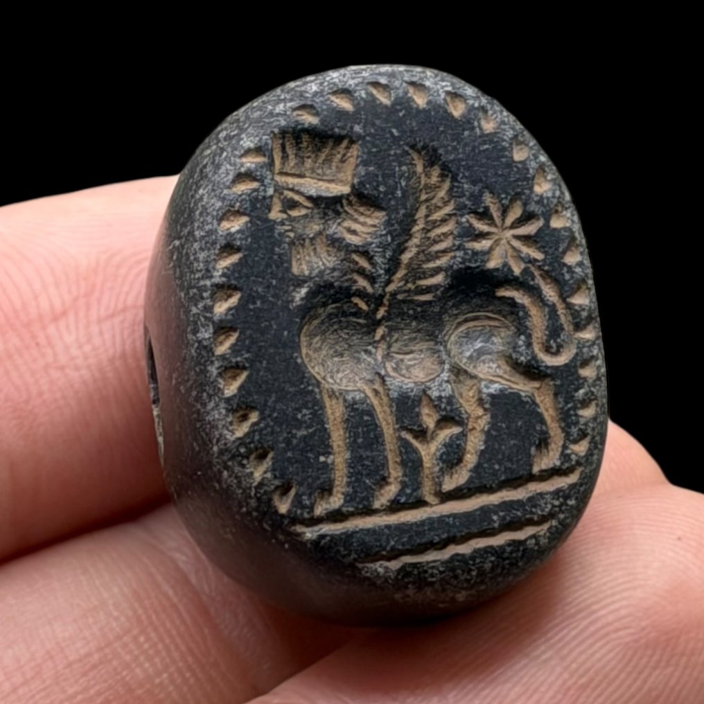 RéPLICA do Próximo Oriente Pedra Intaglio Bead  (Sem preço de reserva) #1.0