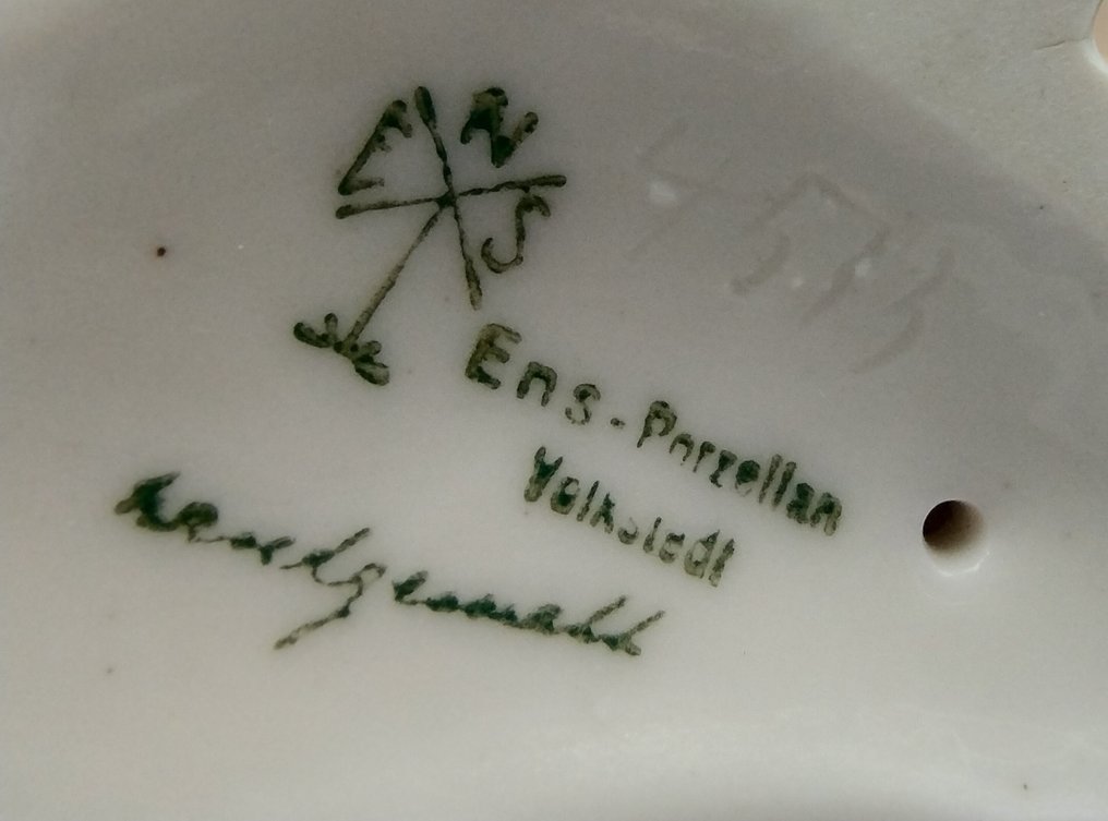 Karl Ens, Volkstedt - Αγαλματίδιο - Cane pastore - Πορσελάνη #4.3