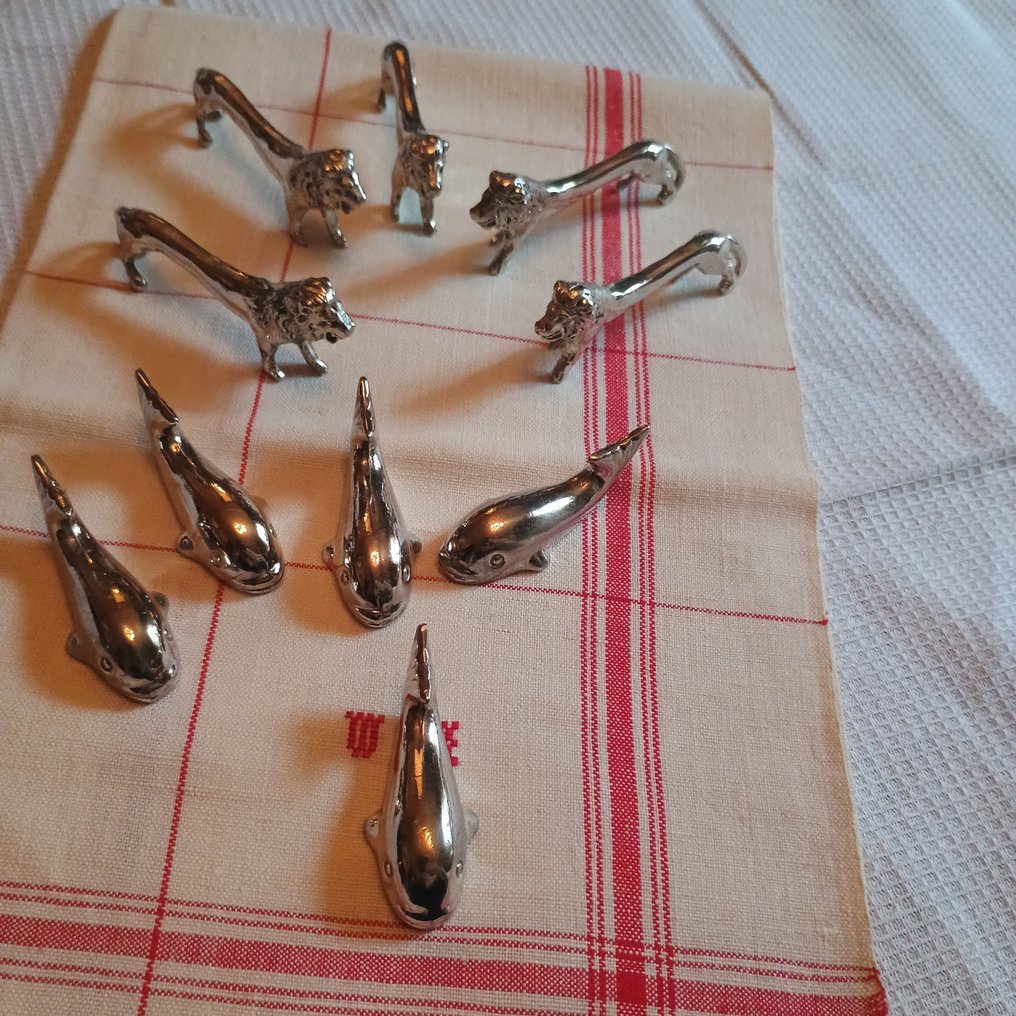 餐刀架 (10) - 镀银 - 门刀具 zoomorphe #2.1