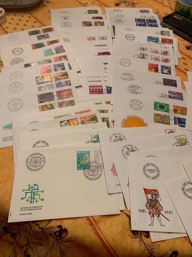 Ελβετία 1965/1991 - Περισσότερες από 130 εβδομαδιαίες επιστολές 1980-1989. #1.0