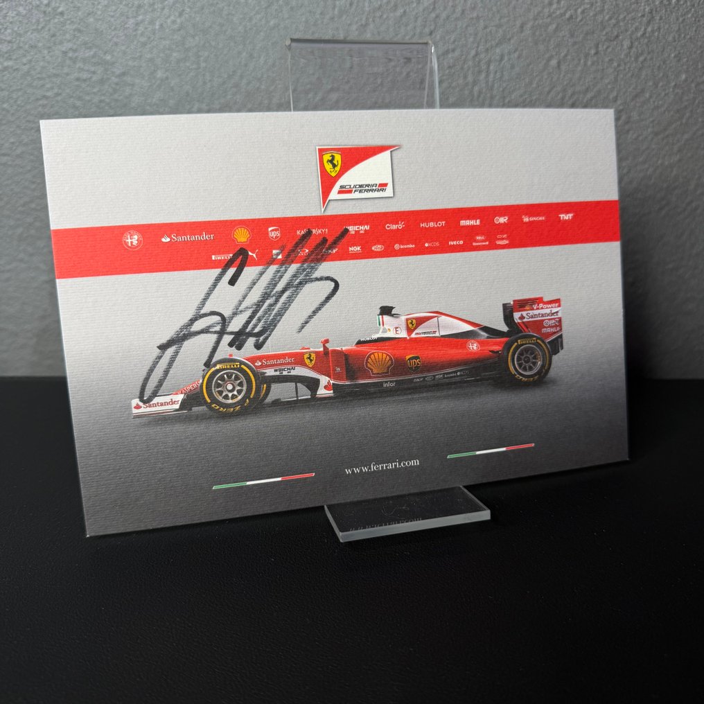 法拉利 - Formula 1 - 塞巴斯蒂安·维特尔 - 2016 - 粉丝卡  #2.1