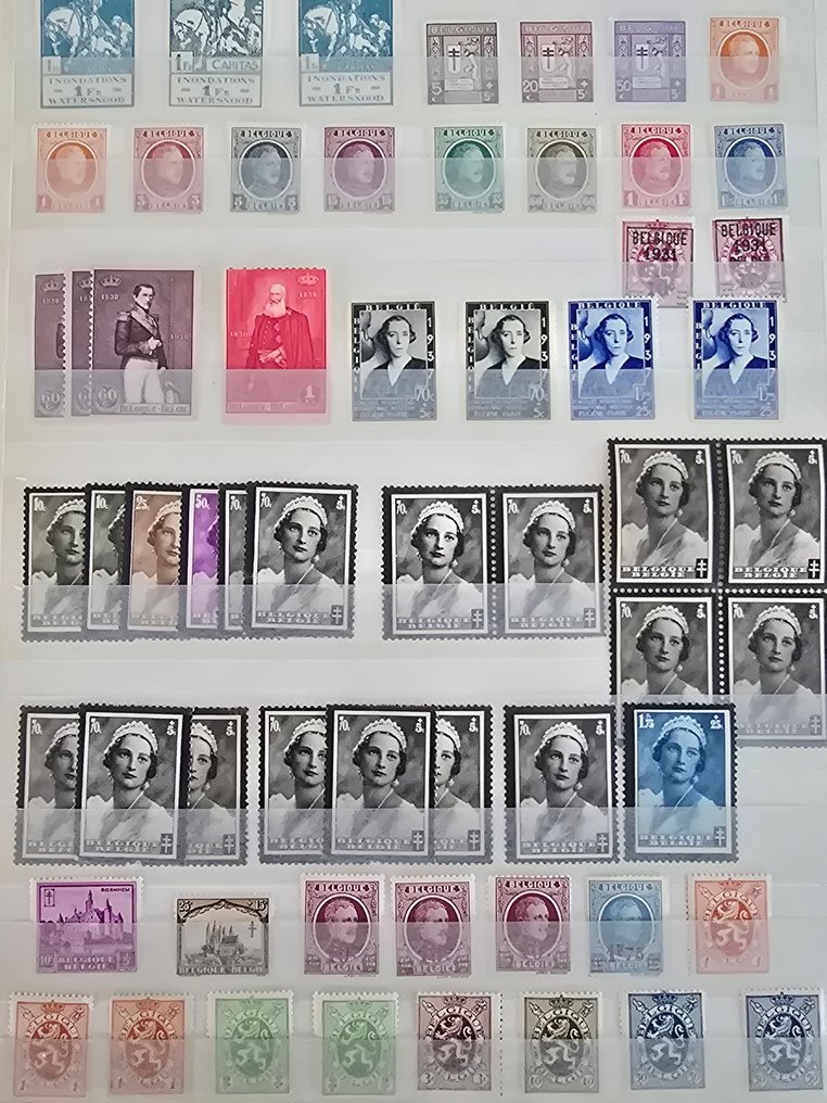 Belgium 1885 - Collection in 3 stockbooks #3.2