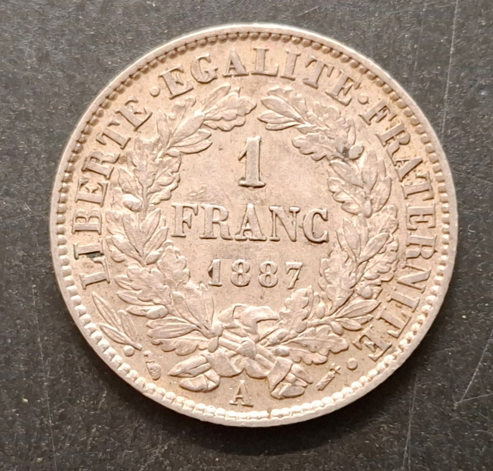 法國. 1 Franc 1887-A Cérès  (沒有保留價) #1.0