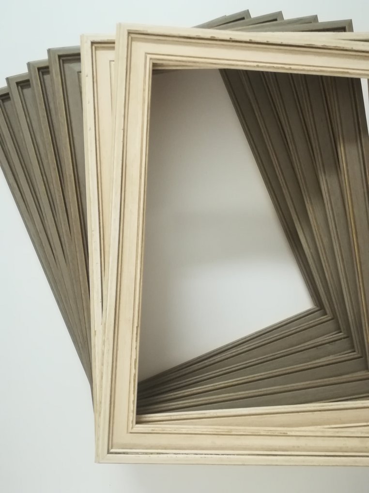 Smac Cornici - Cornice (7) - Legno - Scanalate patinate 30x40 #2.1