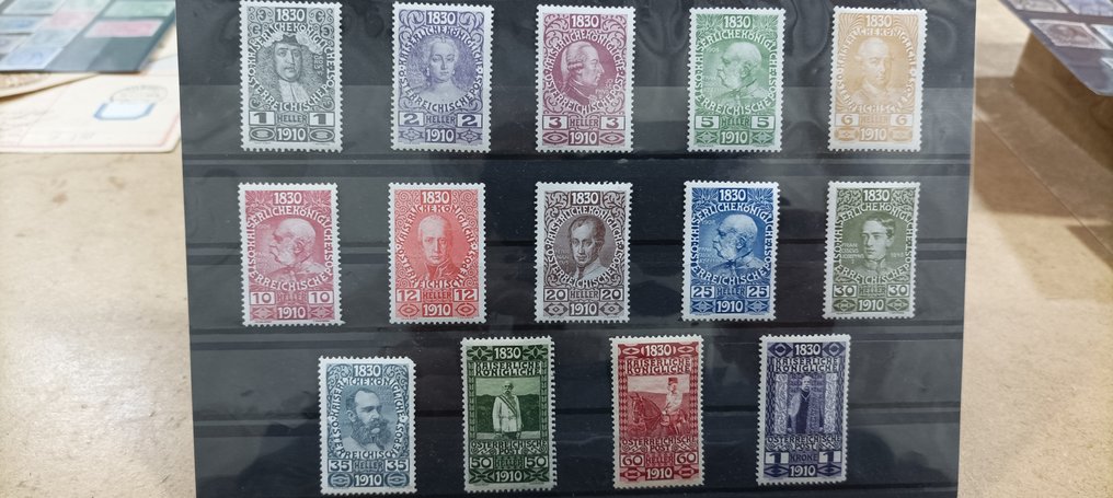 Αυστρία 1890/1970 - Αυστριακά γραμματόσημα. 60η επέτειος - 80ά γενέθλια αυτοκράτορα + καρτ ποστάλ. #2.1