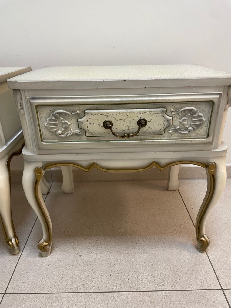 Lampebord (2) - Træ - 2 kasser i barokstil #2.1