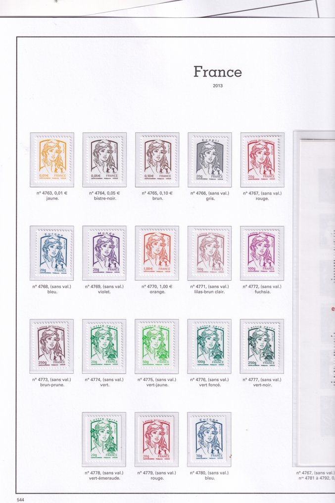 Francia 2013 - Splendida collezione di Marianne e della giovinezza. #1.0