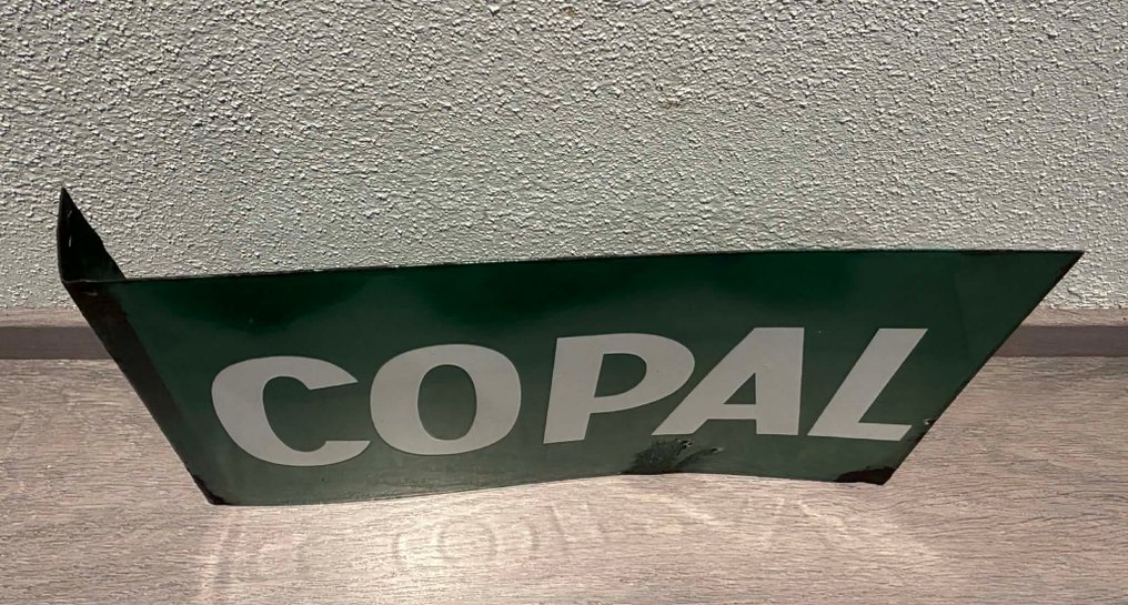 Emaillerie Alsacienne - Διπλής όψης γυαλισμένη πλακέτα COPAL COOP ALSACE διαφημιστική - Εμαγιέ εικόνα - Σμάλτο #4.3