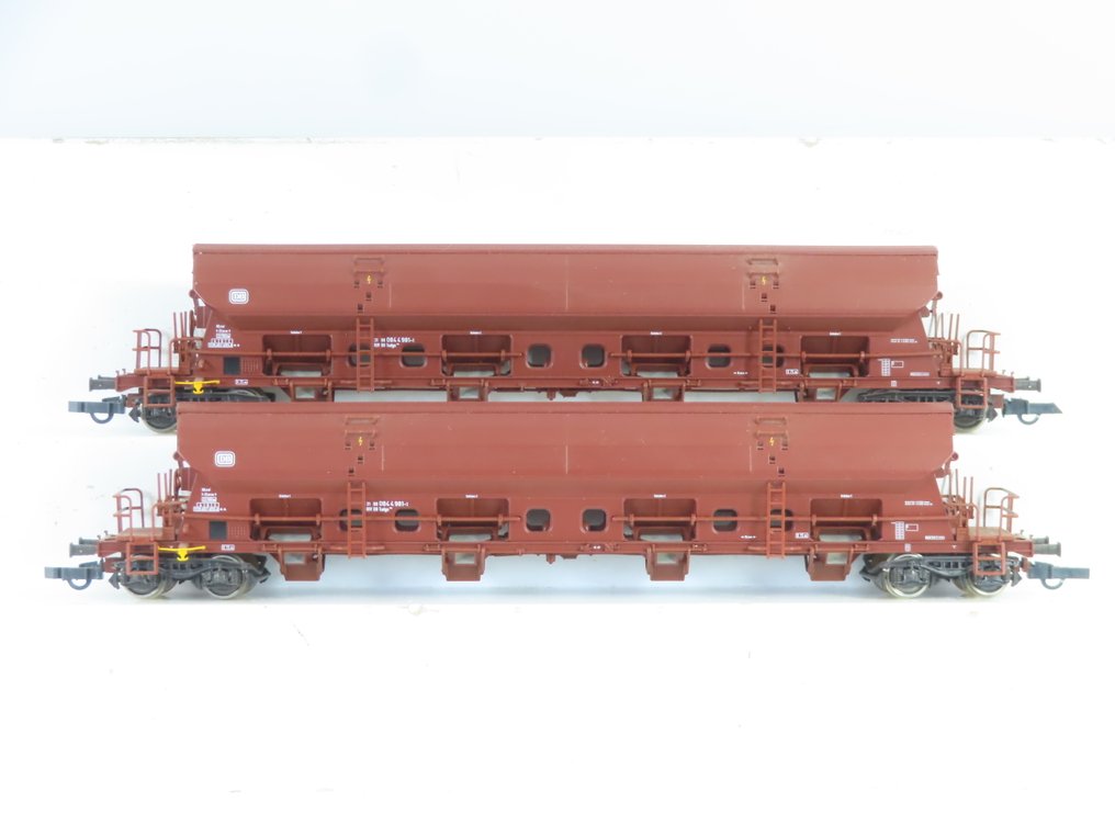 Roco H0 - 66370 - Τρένο μοντελισμού μεταφοράς εμπορευμάτων (2) - 2x τύπος Onder/Zelflosser για ταινίες Tadgs - DB #1.0