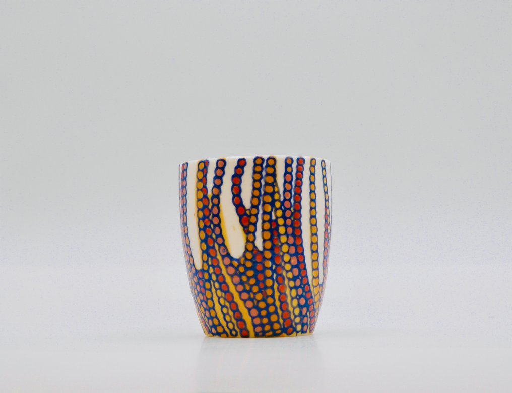 Eugenio Michelini - Vaas - Parian ware - Médusa mini vaas #4.3