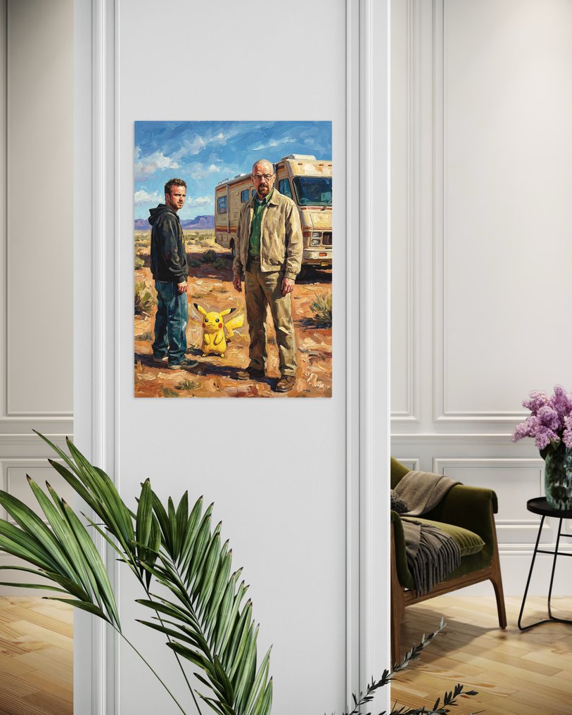 SDIMART 1996 - Unexpected Chemistry Walter White, Jesse Pinkman & Pikachu Breaking Bad x Pokemon Crossover Limited #3.2