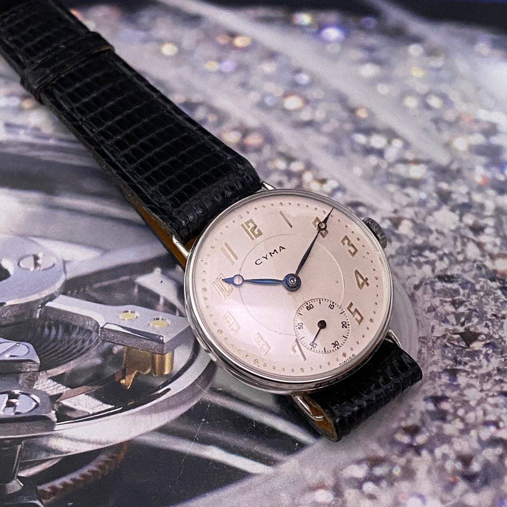 Cyma - Vintage Silver 900 - χωρίς τιμή ασφαλείας - 370 - Άνδρες - 1900-1949  #3.2