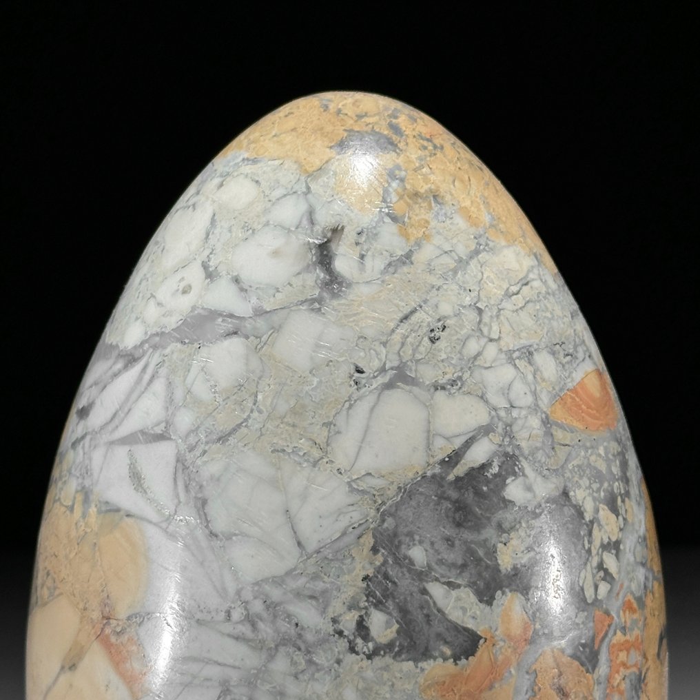 无底价 - 一对精彩的玛利加诺碧玉和石英水晶 蛋形和球体，放置在定制支架上- 2800 g - (2) #4.3