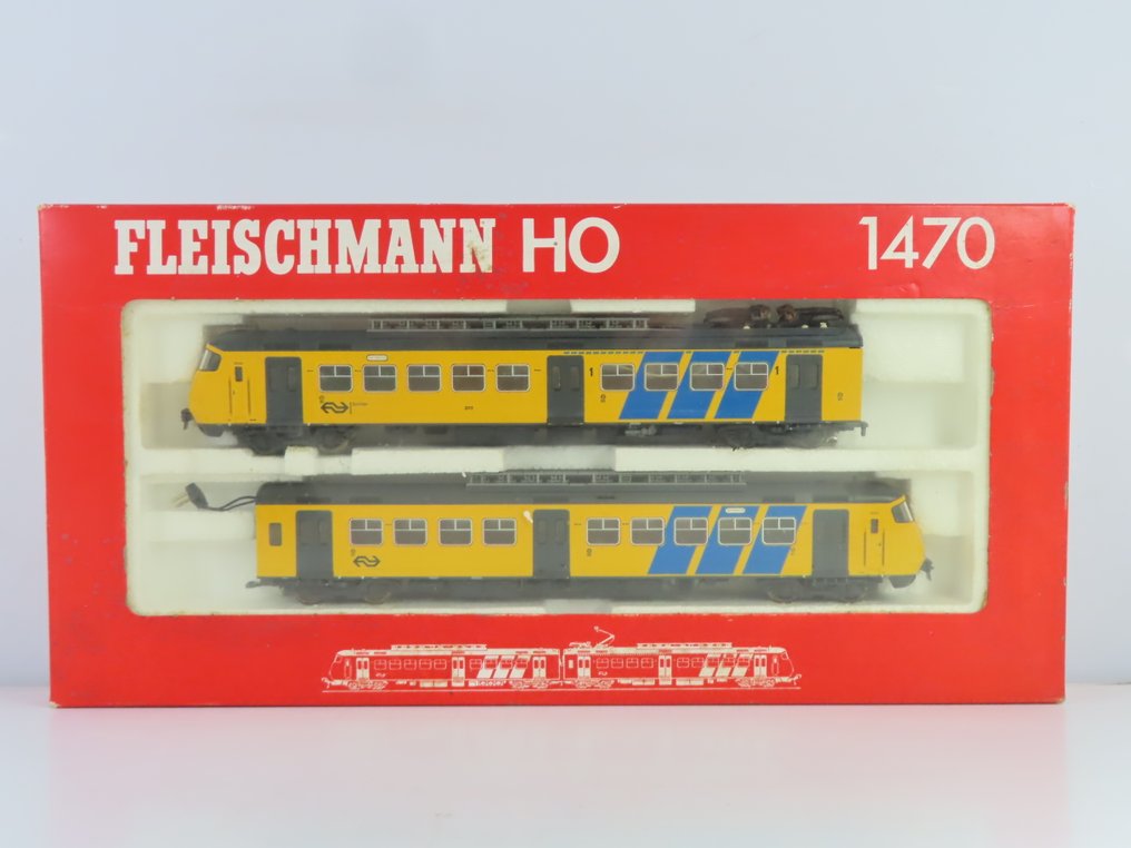 Fleischmann H0 - 1470 - Triebwagen (1) - 2-teiliger Satz Plan Y "Sprinter" Digital - NS #4.3