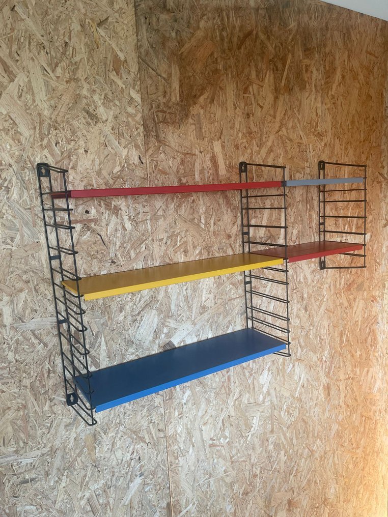 Tomado - A. Dekker - Στήλη επιτοίχιων ραφιών - Μέταλλο - Tomado vintage ραφάκι τοίχου #4.3