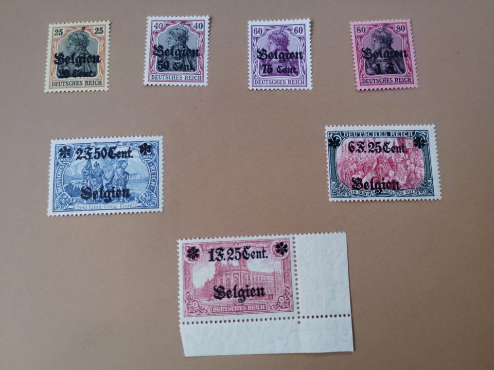 Γερμανική Αυτοκρατορία - Κατοχή του Βελγίου (1914-1918) (Landespost)  - Ελληνικά γραμματόσημα της Γερμανικής Αυτοκρατορίας #3.2