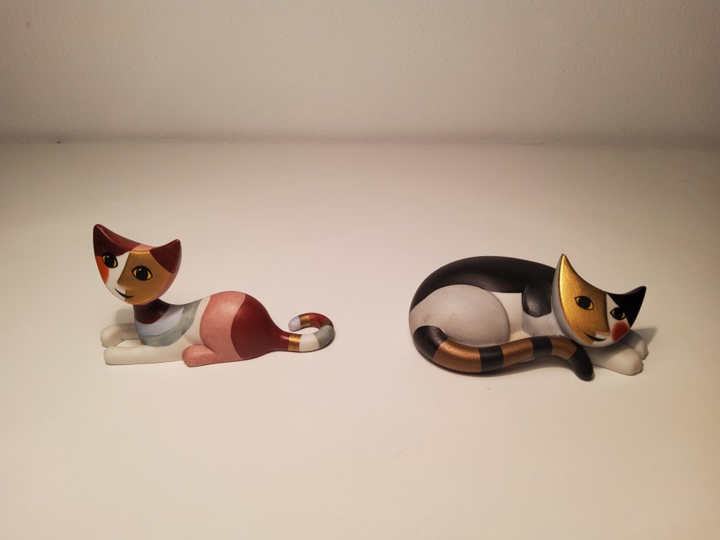 Goebel - 小塑像 - Katzenfiguren von Rosina Wachtmeister (2) - 瓷器 #1.0