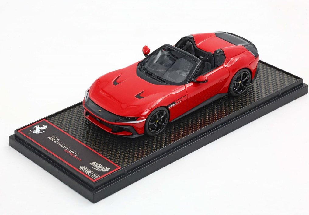 BBR 1:43 - Σπορ αυτοκίνητο μοντελισμού - Ferrari 12Cilindri Spider Rosso Corsa - BBRC300A #1.0