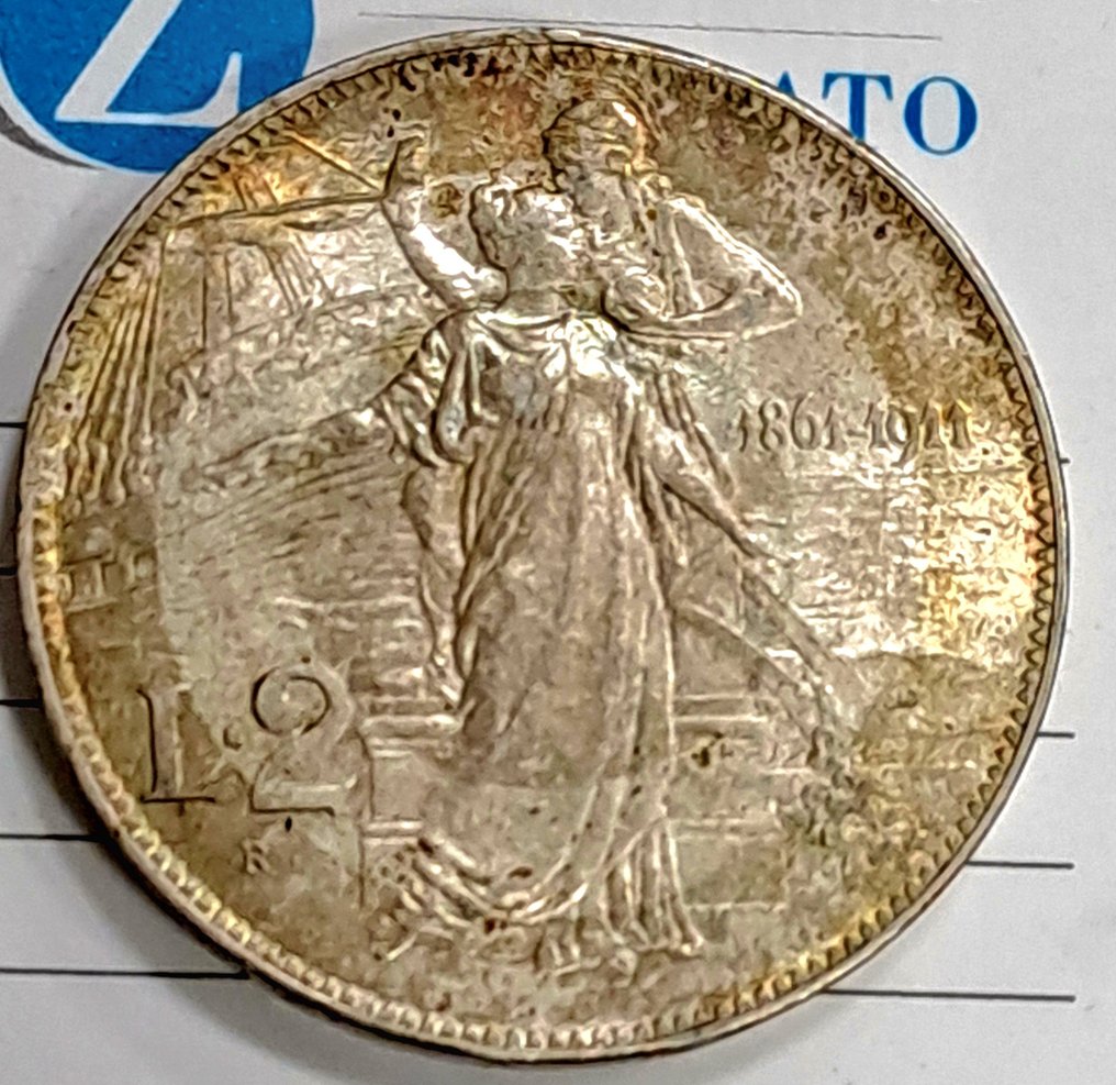 Ιταλία. Vittorio Emanuele III. 2 Lire 1911  (χωρίς τιμή ασφαλείας) #1.0