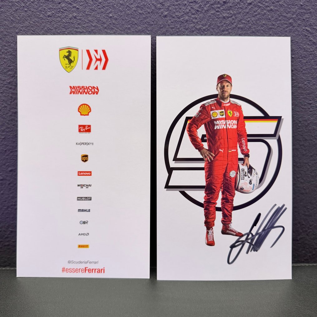 Ferrari - Formula 1 - Sebastian Vettel - Charles Leclerc - 2019 - Κάρτα φιλάθλου #2.1