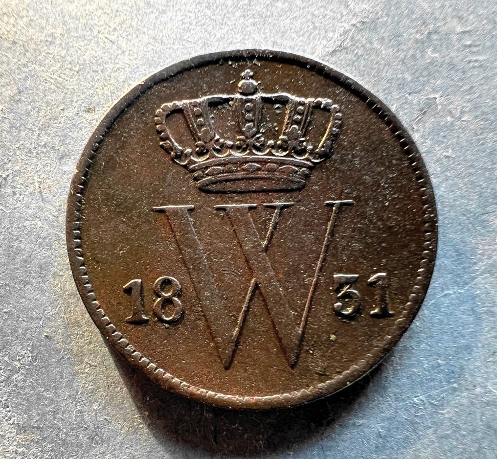 Holanda. Guilherme I. 1 cent 1831  (Sem preço de reserva) #1.0