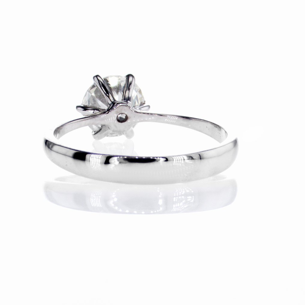 χωρίς τιμή ασφαλείας - Δαχτυλίδι αρραβώνων - 14 καράτια Λευκός χρυσός -  1.21ct. tw. Διαμάντι (Φυσικό) #4.3