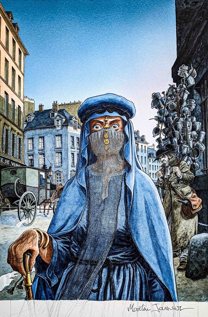 Jamar, Martin - Original drawing - Dubbelmasker - Double Masque - 2010 #3.2