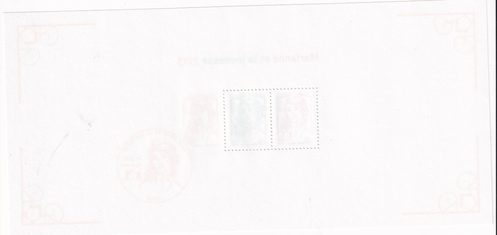 Francia 2013 - blocco souvenir raro Marianne e la giovinezza - Yvert n°82 #2.1