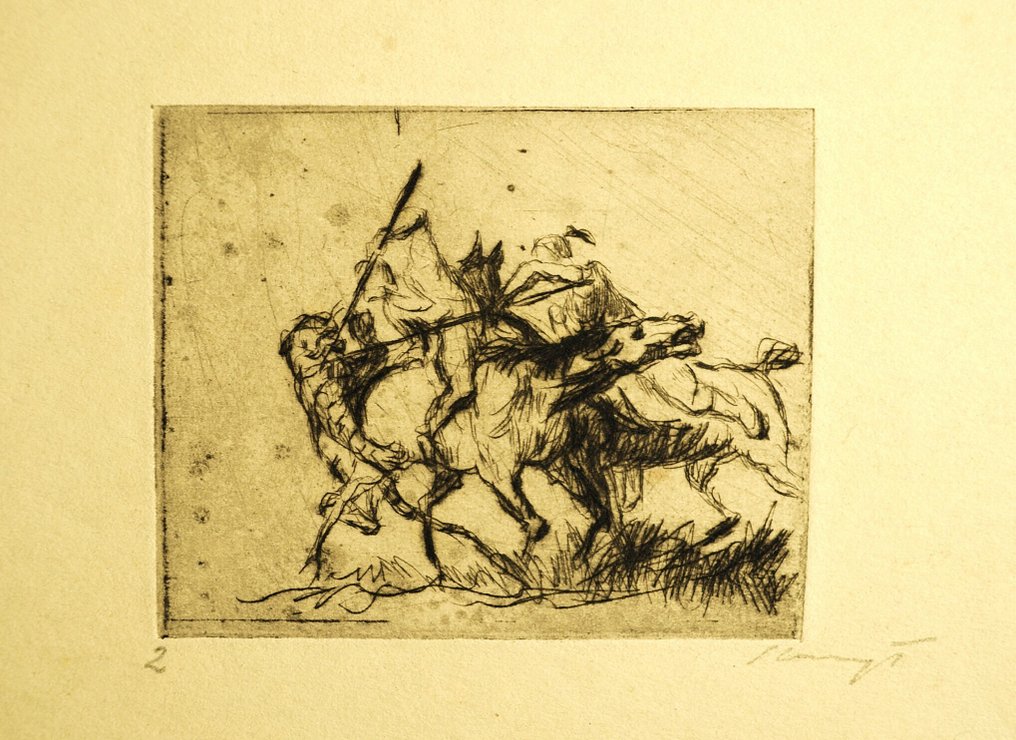 Max Slevogt (1868-1932) - Combat contre le tigre (1911) #1.0