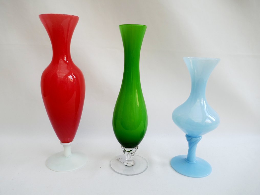 Empoli Fiorentina / VAM - 花瓶 (3) - 乳白色玻璃 #2.1