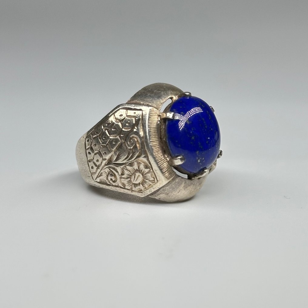 Λάπις λαζούλι - Ασημί - Δαχτυλίδι #1.0