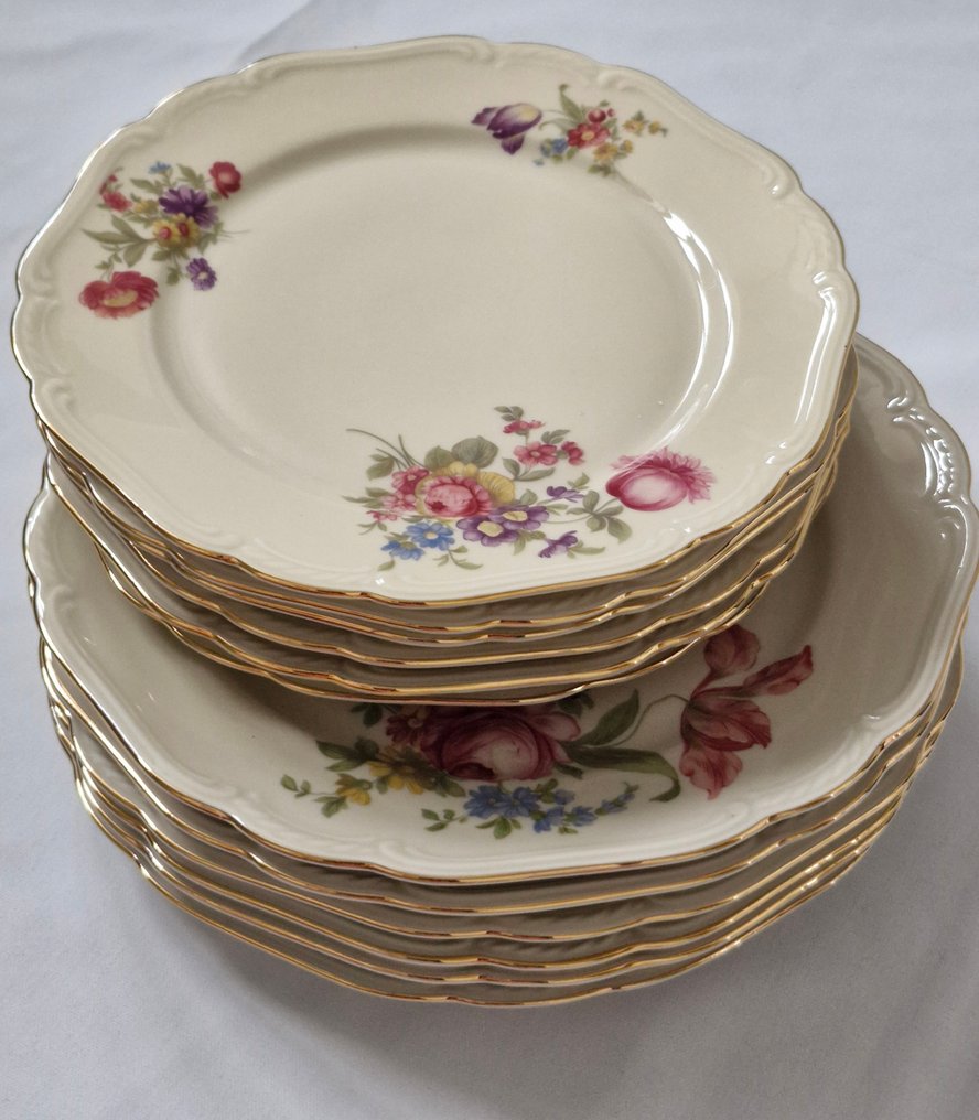 PMR, Bavaria Jäger&Co - Πιάτο (12) - Πορσελάνη - 6 μεγάλα / 6 μικρά πιάτα #2.1